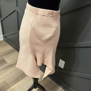 Designers Remix Charlotte Eskildsen Ribly flared sweater asymmetrical skirt NWT